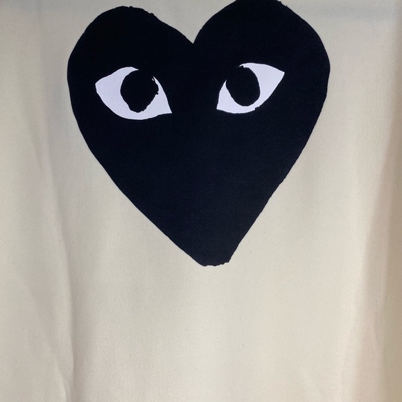 Comme Des Garçons Play Black Heart Back Logo Zip-Up Hoodie XXL - Picture 7 of 8